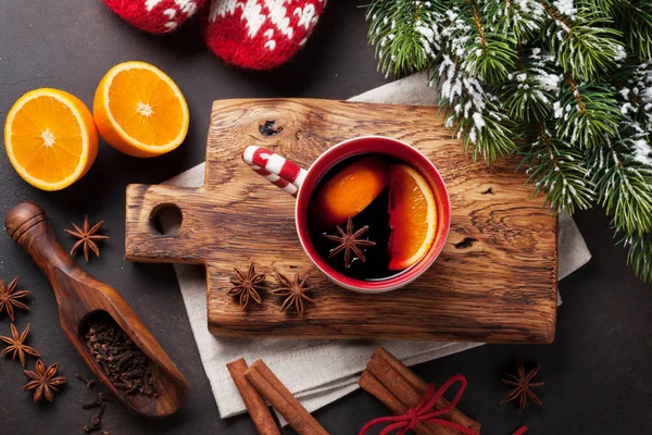 Mulled şarap ve malzemeler — Stok fotoğraf