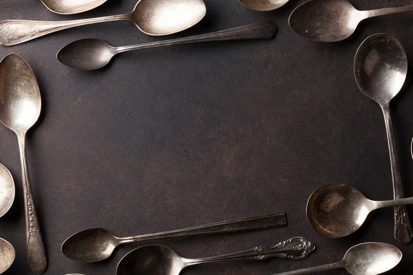 Old vintage spoons — Stock Photo, Image