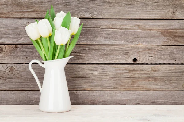 Tulipani bianchi bouquet — Foto Stock