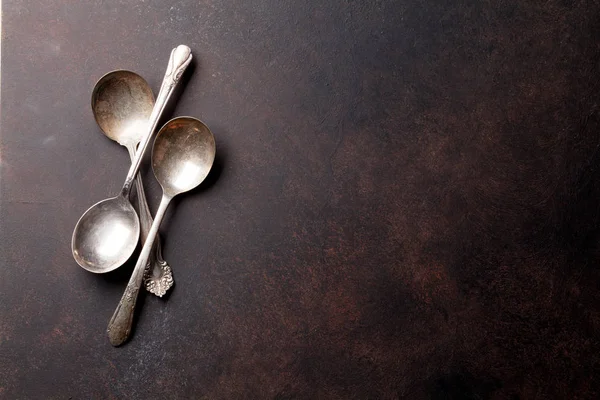 Old vintage spoons — Stock Photo, Image