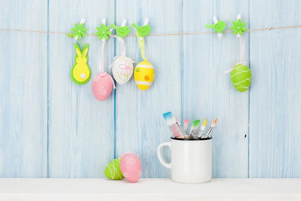 Coloridos huevos de Pascua — Foto de Stock