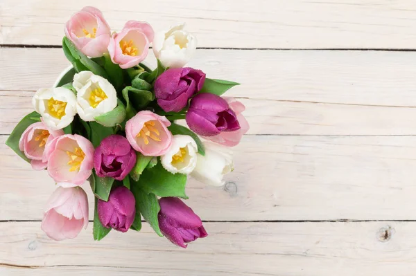Buquê tulipas coloridas — Fotografia de Stock