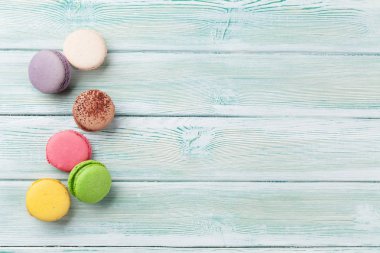 Tablo renkli macaroons