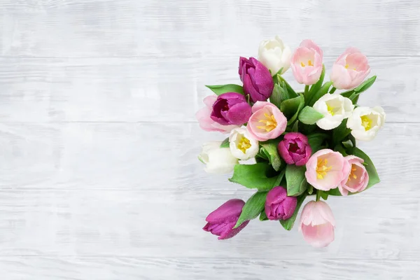 Colorful tulips bouquet — Stock Photo, Image