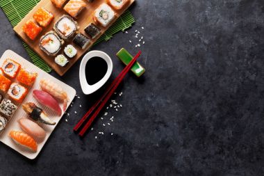 Set of sushi and maki clipart