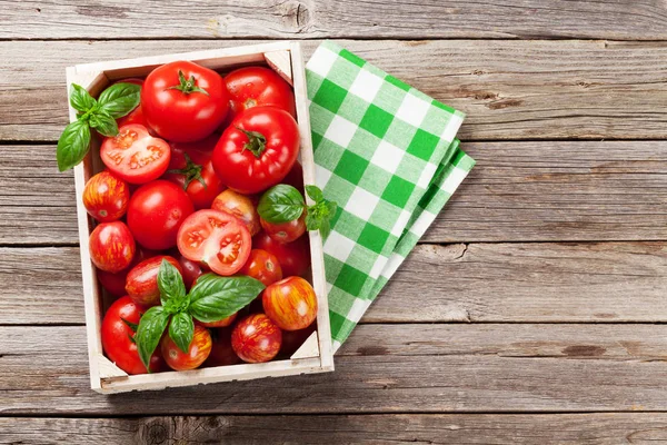 Fresh ripe garden tomatoes — Stock Photo, Image