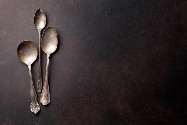 Old vintage spoons — Stock Photo, Image