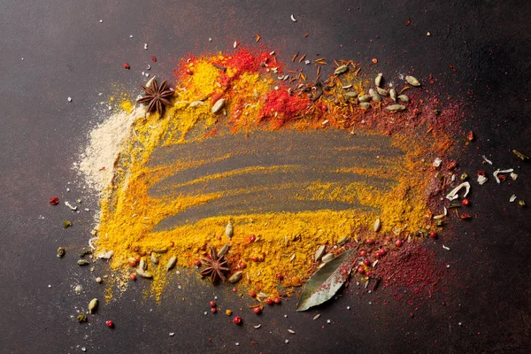 Various spices on table — Stock Photo, Image