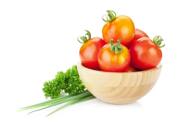 Tomates, perejil y cebolla —  Fotos de Stock