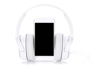 Smartphone ve izole kulaklık
