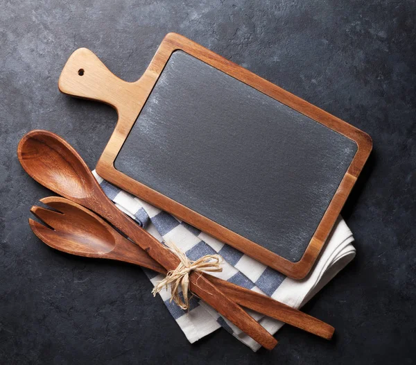 Utensílios de cozinha de madeira — Fotografia de Stock