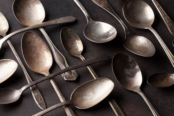 Old vintage spoons — Stock Photo, Image