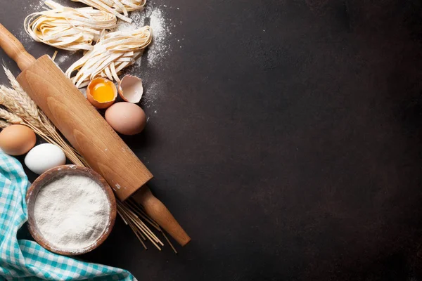 Pasta koken ingrediënten — Stockfoto