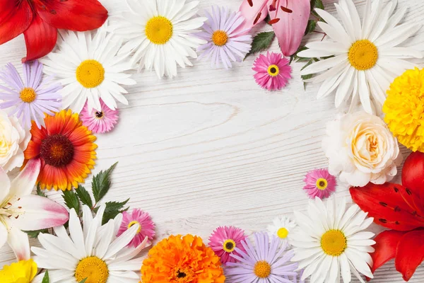 Quadro de flores do jardim — Fotografia de Stock