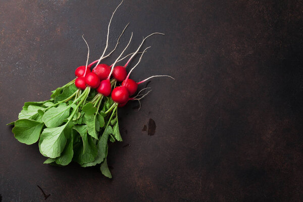 Fresh garden radish