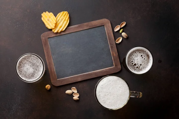 Lager bira ve aperatifler 