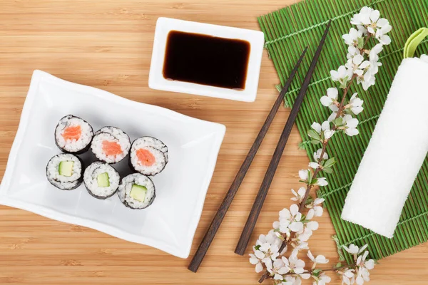 Zestaw sushi maki — Zdjęcie stockowe