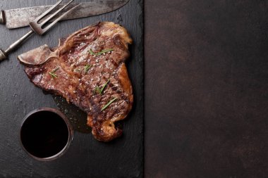 ızgara t-bone biftek 
