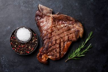 ızgara t-bone biftek 