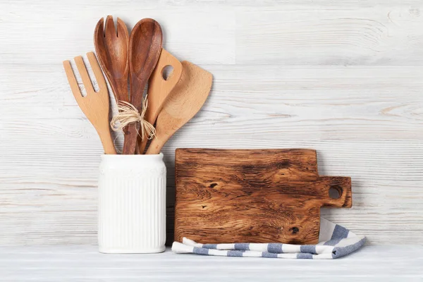 Kitchen wooden utensils — Stock Photo, Image