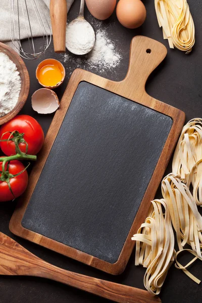 Pasta cooking ingredients — Stock Photo, Image