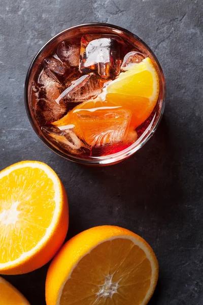 Negroni cocktail on table — Stock Photo, Image