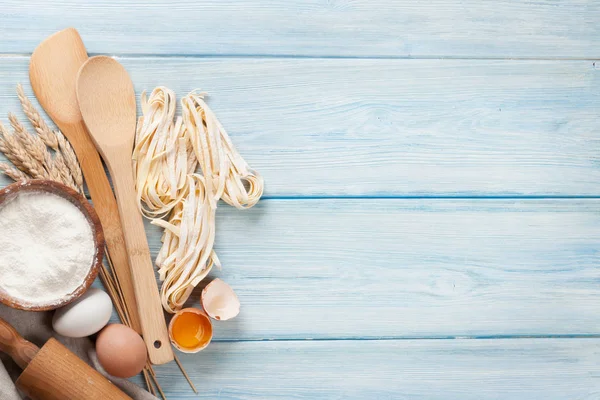 Ingredienti di cottura della pasta — Foto Stock