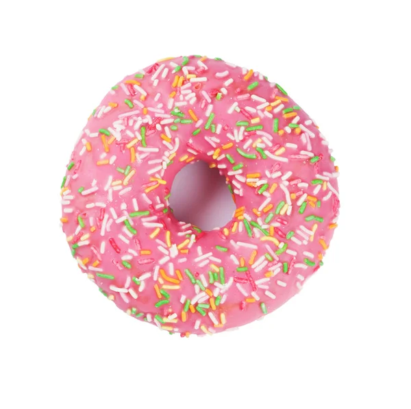 Rosa glasierter Donut — Stockfoto