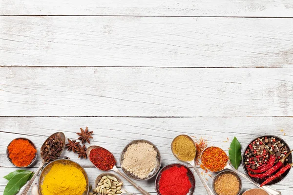 Various spices and herbs — Stock Photo, Image