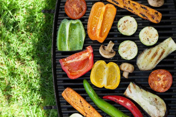 Grilled vegetables cooking — Stock Photo, Image