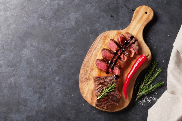 Steak de bœuf tranché grillé — Photo