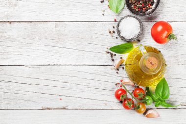 fesleğen ve baharat ahşap tablo 