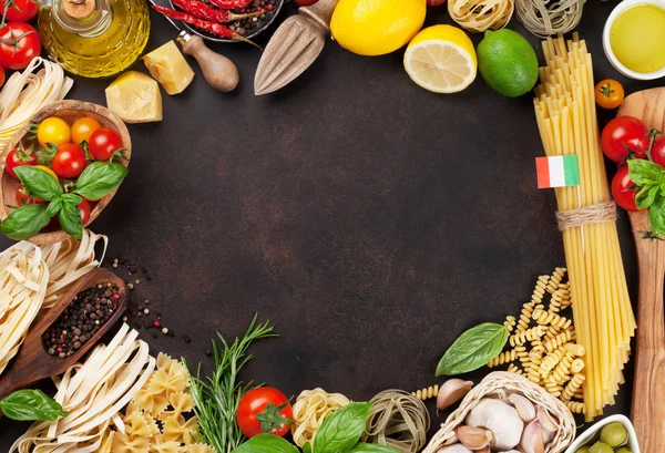 Italian pasta ingredients — Stock Photo, Image