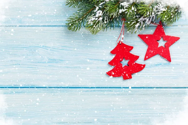 Abeto de Navidad y decoración — Foto de Stock