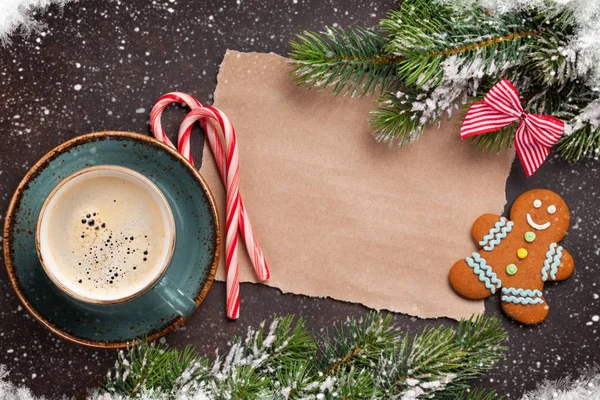 Pedaço de papel para desejos de Natal — Fotografia de Stock