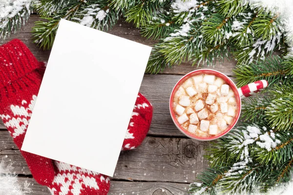 Kartka świąteczna z choinką — Zdjęcie stockowe