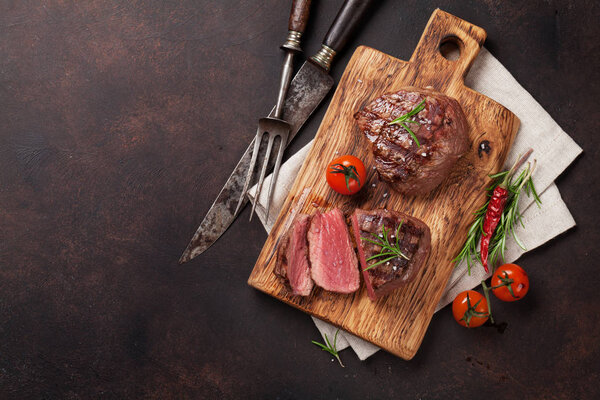 Grilled fillet steak