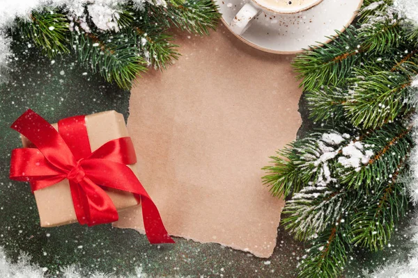 Pedazo de papel para los deseos de Navidad — Foto de Stock