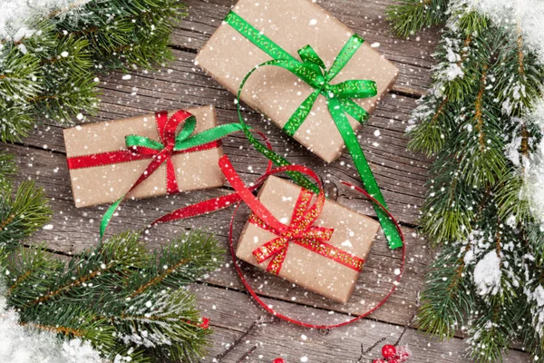 Gift boxes with bows — Stock Photo, Image