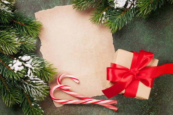 Pedazo de papel para los deseos de Navidad — Foto de Stock