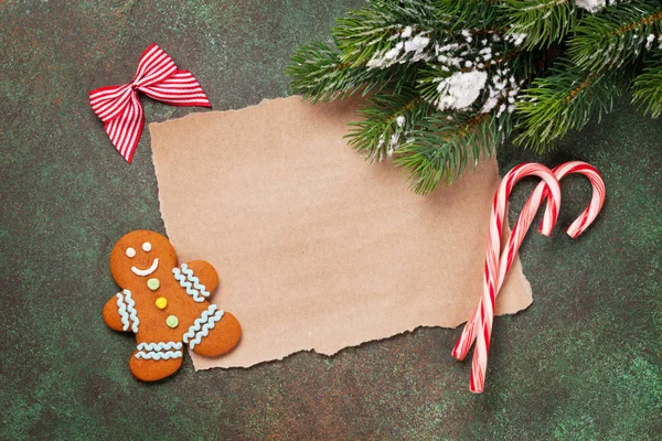 Pedaço de papel para desejos de Natal — Fotografia de Stock