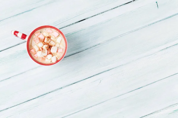 Heiße Schokolade mit Marshmallow — Stockfoto