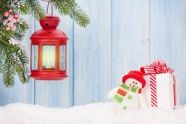 Christmas candle lantern — Stock Photo, Image