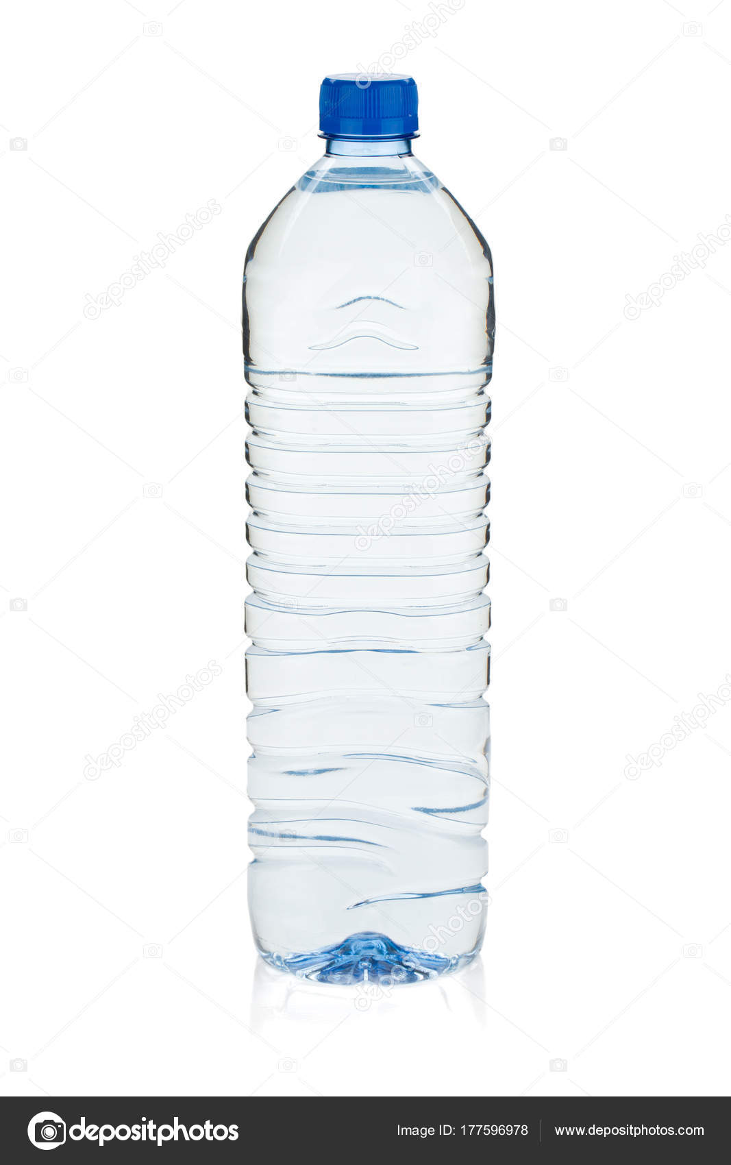 Soda Water Bottle Isolated White Background Stock Photo by ©karandaev