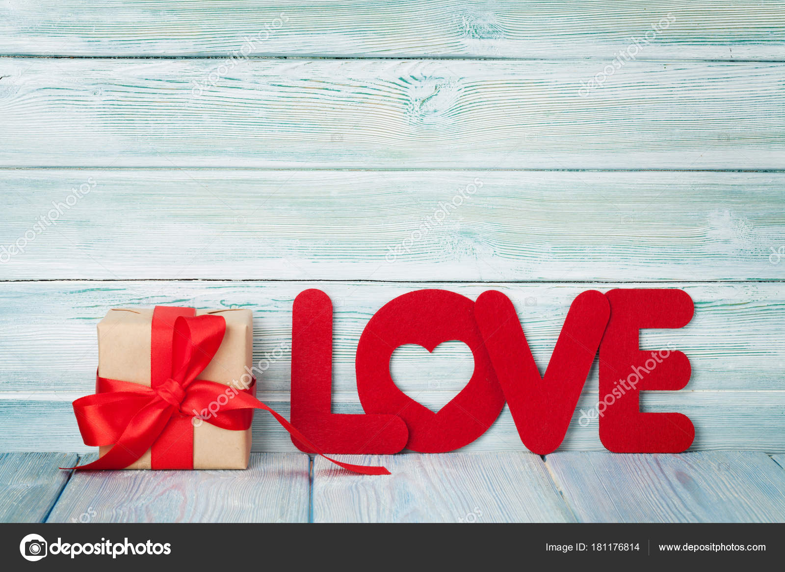 Valentines Day Greeting Card Gift Box Love Word Wooden Background Stock Photo Valentines Day Greeting Card Gift Box Love Word Wooden Background Stock Photo
