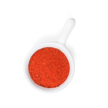 Kırmızı Pul biber. Beyaz arka plan üzerinde izole