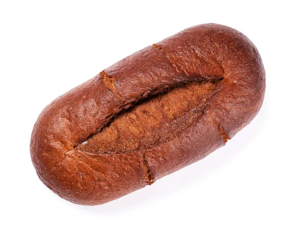 Brood Krokant Geïsoleerd Een Witte Achtergrond Bovenaanzicht — Stockfoto