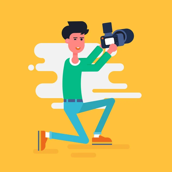 Cool vector fotograaf — Stockvector