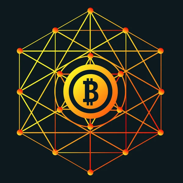 Web tasarım Bitcoin işareti 