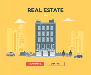 Emlak reklam afişi,